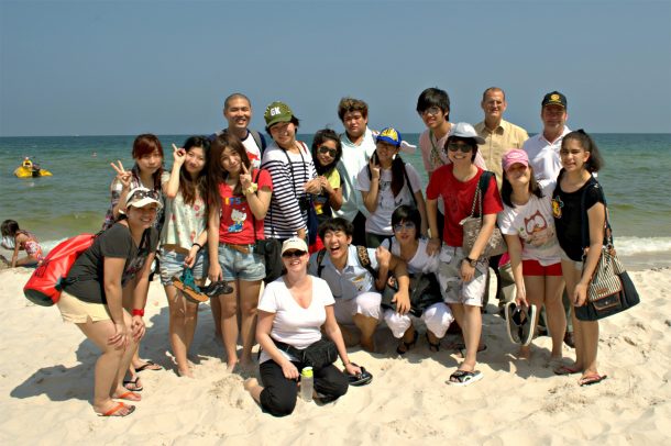 The WIS Green Share Club cleaning the beaches in Hua Hin