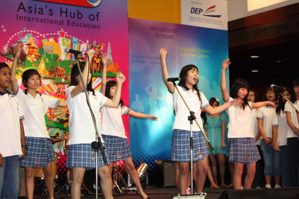 Ingrid and friends dance following her solo performance