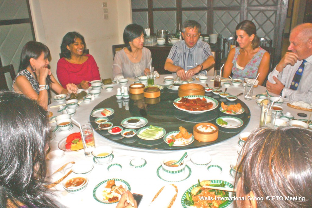 Lunch gathering - fellowship between school and home strengthened over a good meal